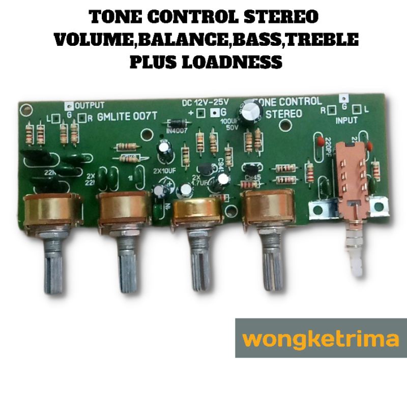 TONE CONTROL STEREO VOLUME BALANCE BASS TREBLE PLUS LOADNESS