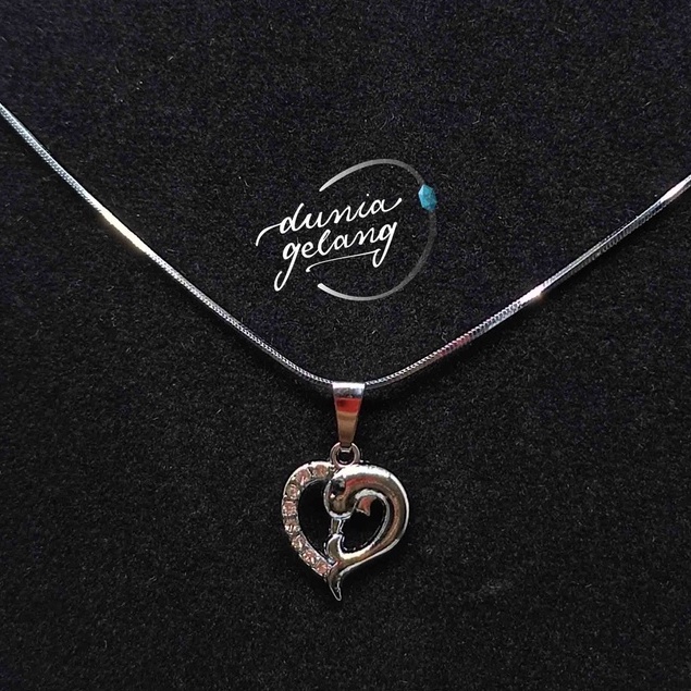 KALUNG TITANIUM LUMBA HATI / KALUNG SILVER / KALUNG PRIA WANITA ANAK / DUNIA_GELANG