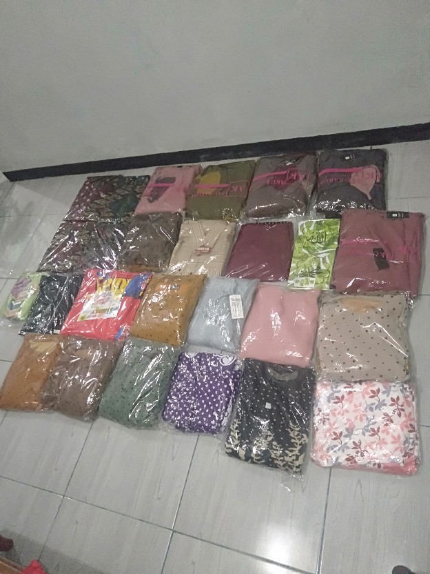 Baju Gamis Batik Wanita - Gamis Batik Jumbo - Gamis Batik Allsize - Gamis Syari