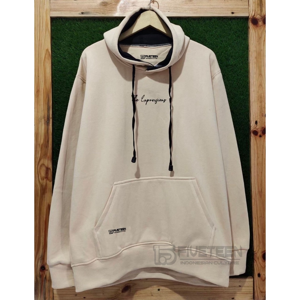 hoodie premium original warna crem the expressiong fifteen15 sweater hoodie distro original 15fifteen jaket pria dan wanita terbaru zipper cowok original hudie pria jumbo murah suwiter oblong cowok distro zipper hoodie pria motip hoodie bahan tebal