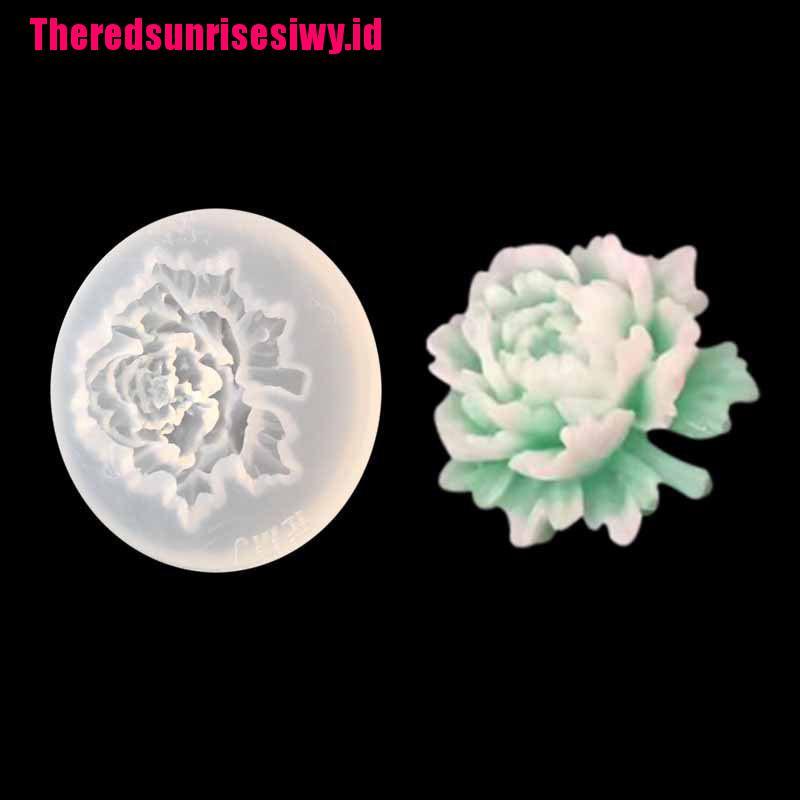 Home &amp; Living% Cetakan Kue / Sabun Bentuk Bunga Mawar Bahan Silikon