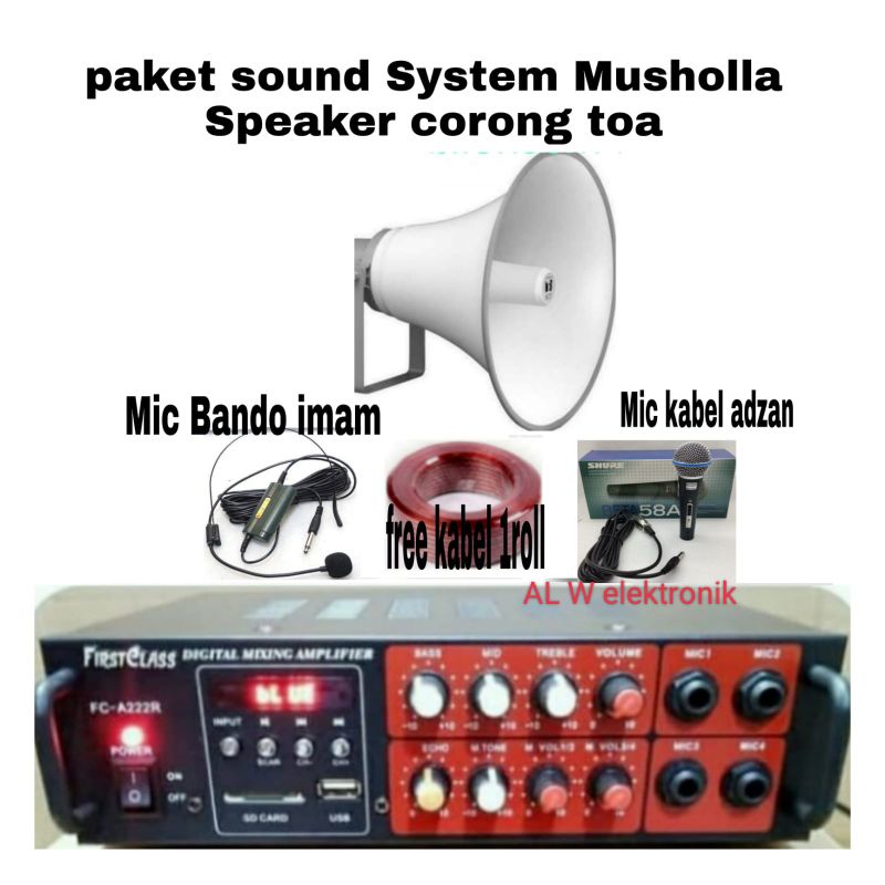 Paket Sound Musholla,masjid outdoor Corong Toa