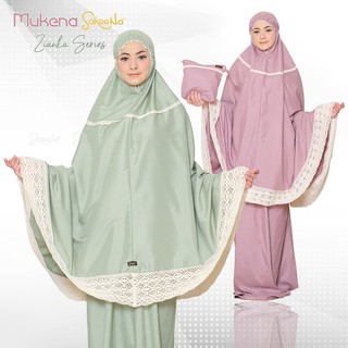 mukena zianka series traveling sakeena dewasa katun renda