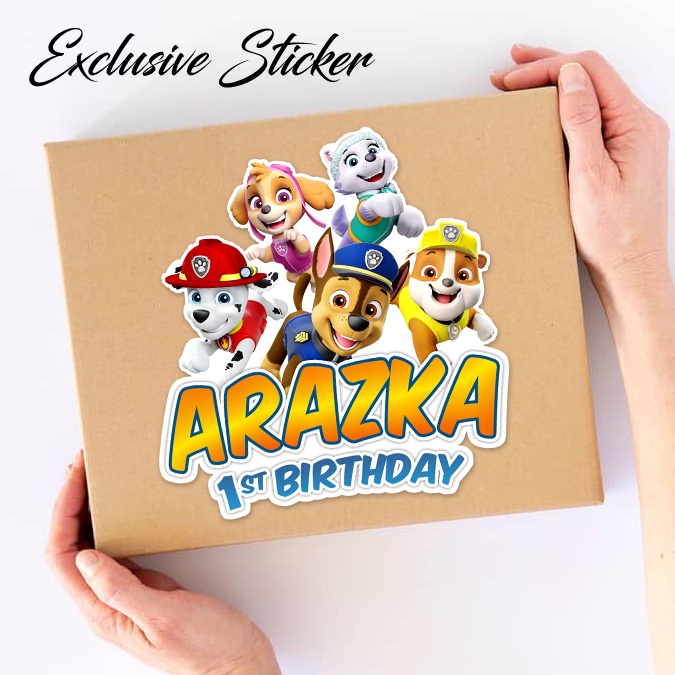 

50 STIKER / STICKER PAW PATROL 2-3 UTK BAG / BENTO / SOUVENIR ULTAH ULANG TAHUN