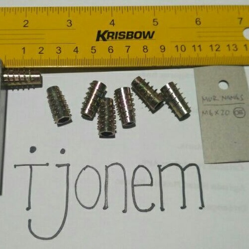 Mur nanas M6x20 (tipe OE: isi 10 pcs)