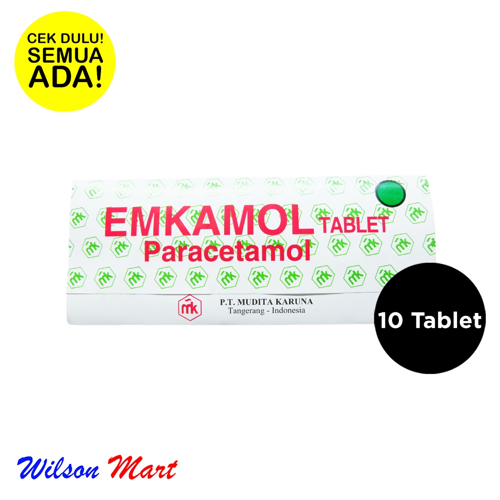 EMKAMOL PARACETAMOL ISI 10 TABLET