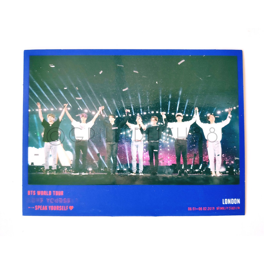 [READY STOCK+] BTS Wembley London Bluray Blu-ray Official Group Photo Stand Frame Speak Yourself SY