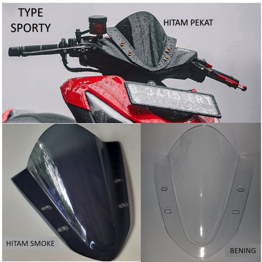 VISOR YAMAHA AEROX WINDSHIELD AEROX OLD and NEW BAHAN TEBAL 3MM