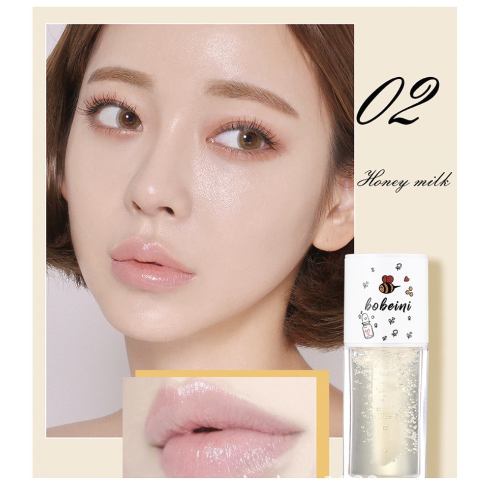 BOBEINI Honey Mikk Peach Oolong Lipbalm Lips Moisturizing Lip Gloss XX013