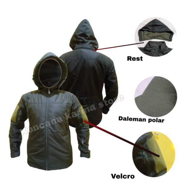 Jaket TAD hijau army / jaket pria / jaket tactical
