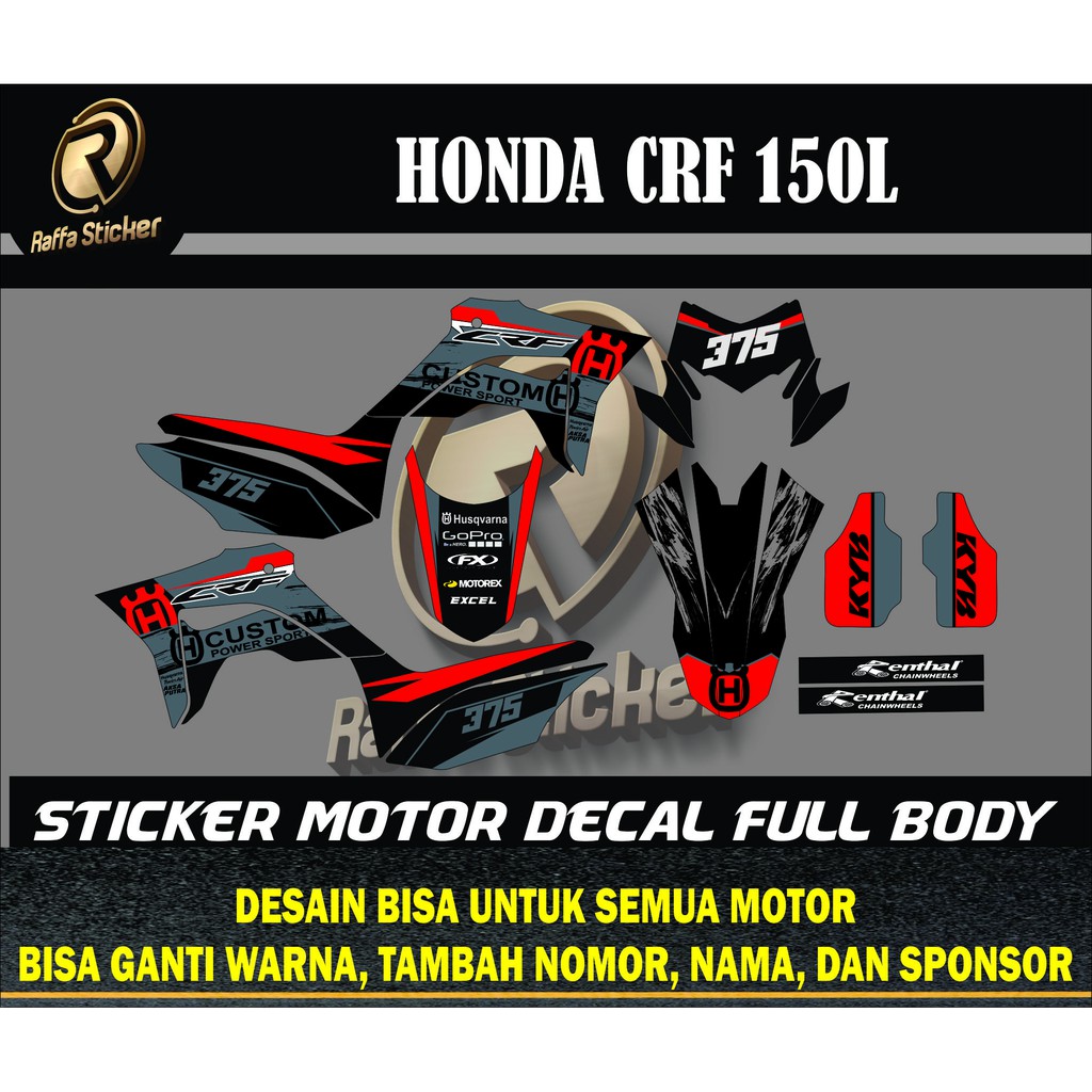 Decal stiker CRF 150L stiker CRF 150L Decal CRF 150L