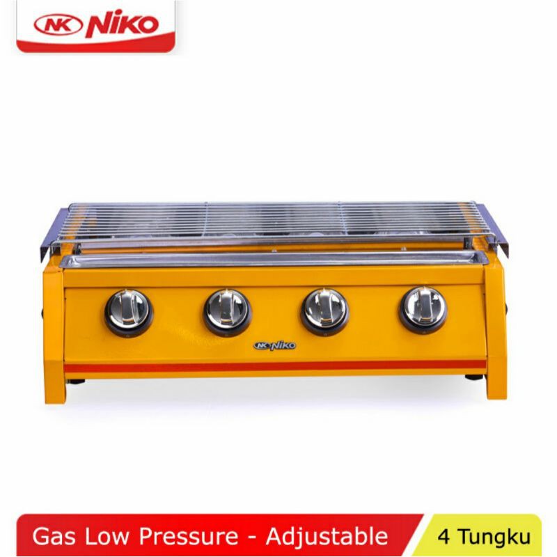 Kompor Sosis 4 Tungku Niko Low Pressure Niko Grill Stove Kompor Panggang Kompor Sosis Niko 4 Tungku