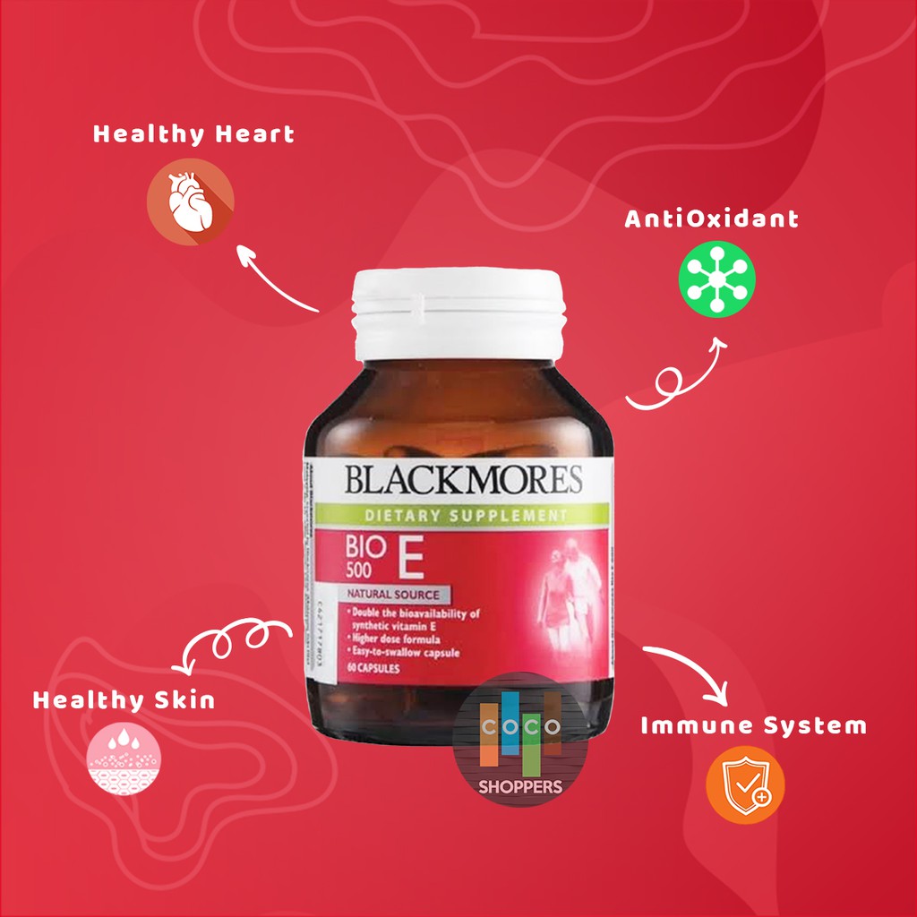 Jual Blackmores BIO E, Vitamin E 500 IU Antioksidan Untuk Buang Radikal
