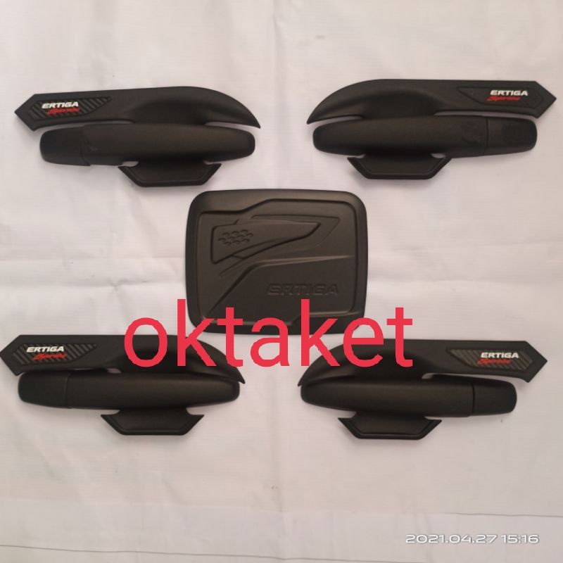 paket outer handle tank cover all new Ertiga 2018 2021 standar hitam chrome