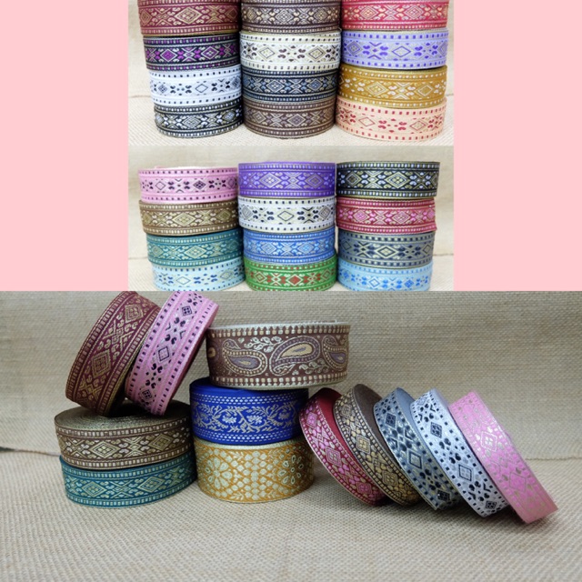 (3cm) Renda tepi / renda tepi india / renda tepian / renda tepi bordir / renda india bordir