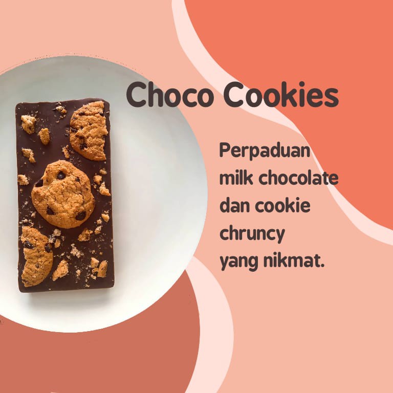 

Choco cookies (Chocolate bark - Coklat hadiah)