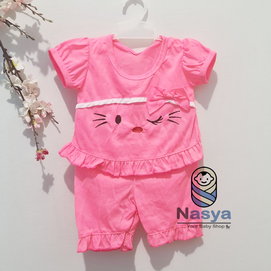 [N-100] Baju Bayi New Born Kombinasi / Setelan sehari-hari anak perempuan (0-6 bulan)