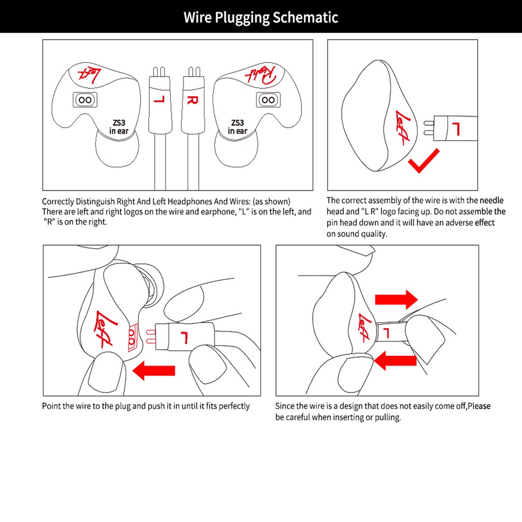 Knowledge Zenith Earphones KZ ZS3 With Mic