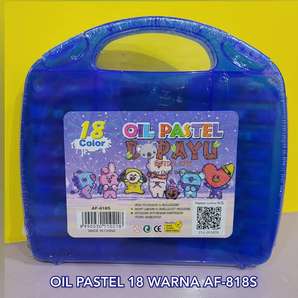 

ALAT MEWARNAI ANAK CRAYON OIL PASTEL 18 WARNA AF818S