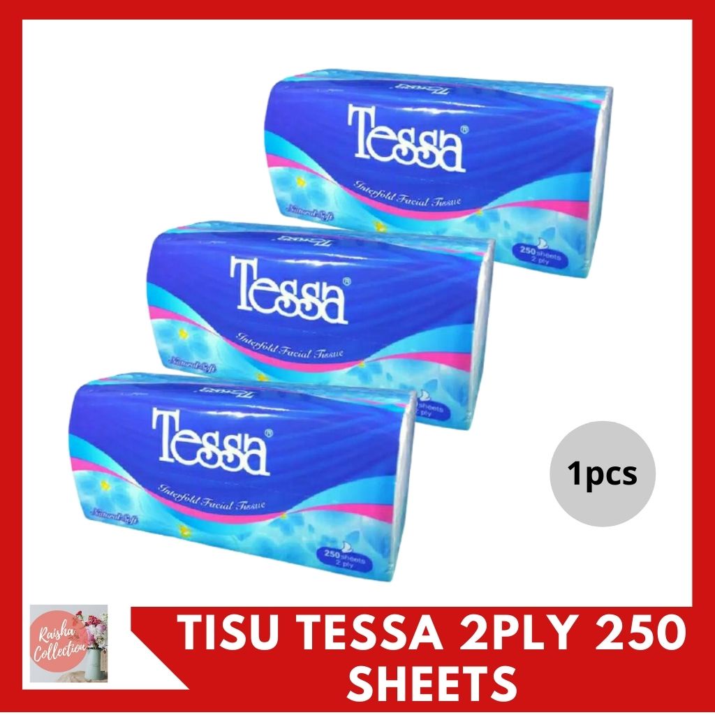 Rc Tissue Tessa Facial 2 Ply 250 Sheets