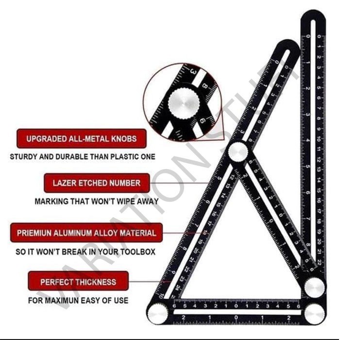 

Cuci Gudang Penggaris Keramik 6 Sudut Hole Locator Untuk Melubangi Keramik Hemat