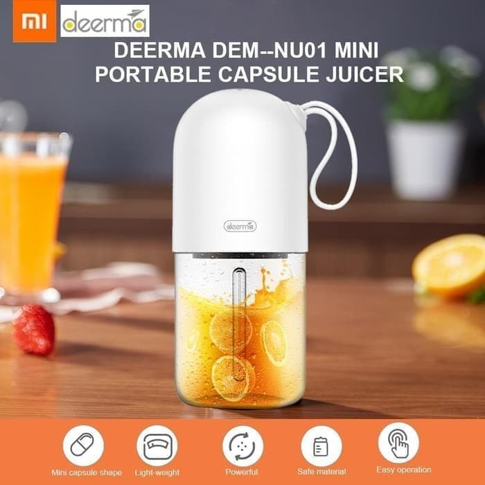 Xiaomi Deerma Mini Juicer 300ml Portable Electric Juicer Cup Travel