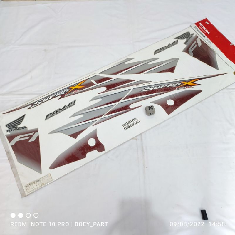 Striping sticker stiker Honda Supra x125r x 125r 125 fi  kvl coklat original ahm nos
