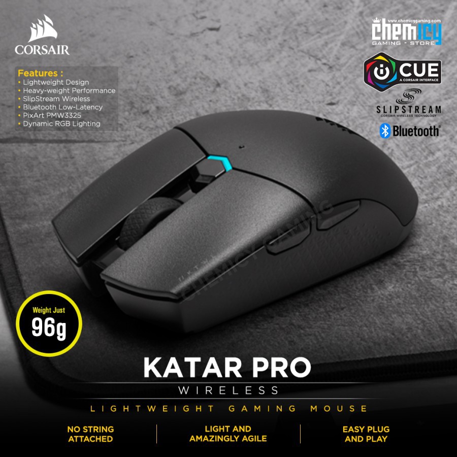 Corsair Katar PRO Wireless Lightweight Gaming Mouse