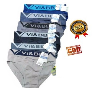 Vi-BB | Celana Dalam Pria Bahan Steamless Rajut LEMBUT / CD / Sempak / Kolor Laki Laki