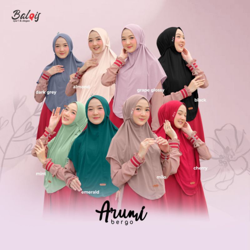 new produk balqis II bergo arumi II jersey premium II