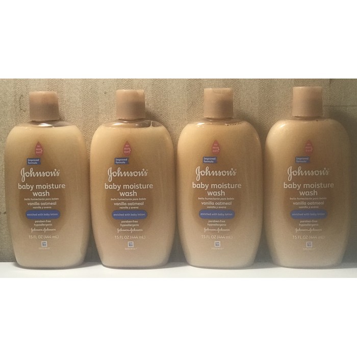 Ibu & Bayi - Perlengkapan Mandi Bayi - Sabun Bayi - Johnsons Baby Moisture Wash Vanilla & Oatmeal