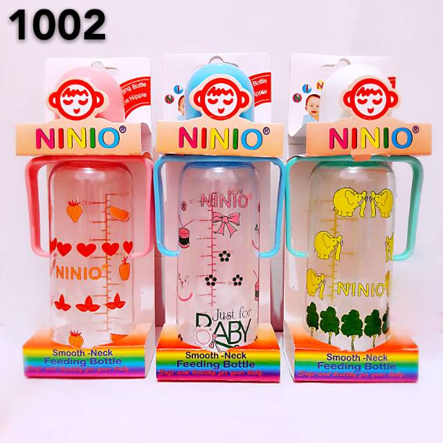 Botol Susu dg Pegangan Ninio 240ml Kode: 1002