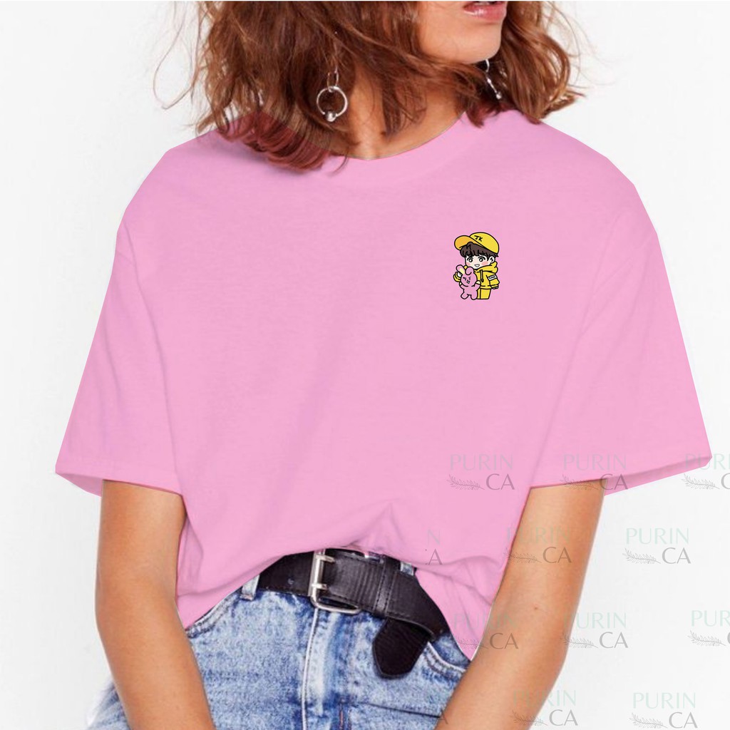 Baju Kaos Wanita BT21 Cooky Jungkook Cute Cartoon