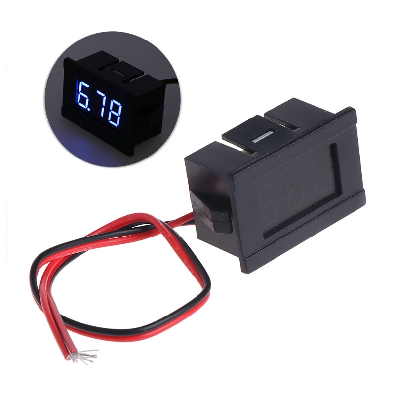 Btsg Voltmeter Digital Mini DC 2 Kabel 4.5-30V Dengan Layar LED