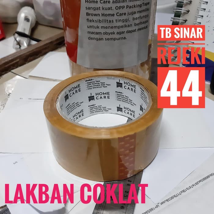

Lakban Coklat Home Care OPP Packing Tape Masking Brown