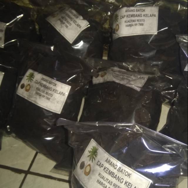 Arang batok kelapa super cap kembang kelapa 250grm