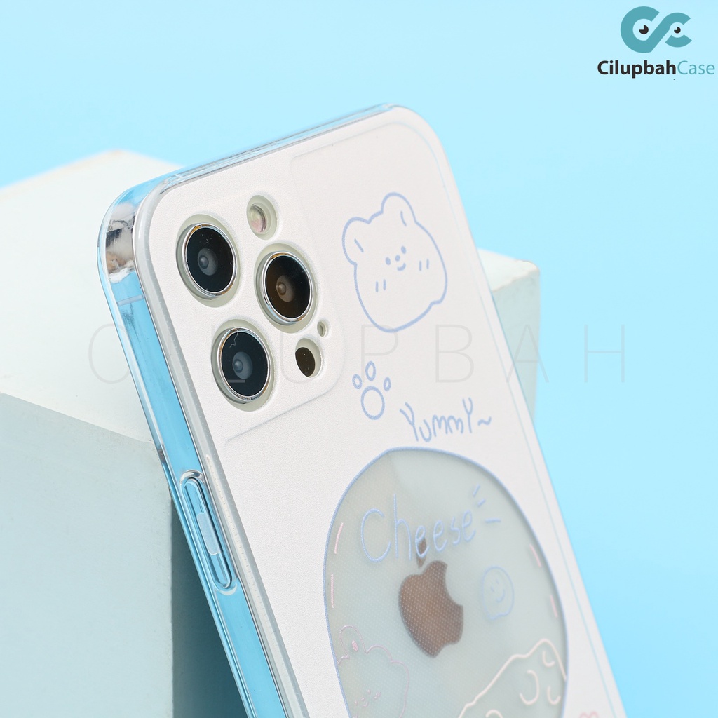 soft case iphone pastel cartoon bear full lens cover 7 8 se 7 8 x xr xs 11 12 13 mini pro max