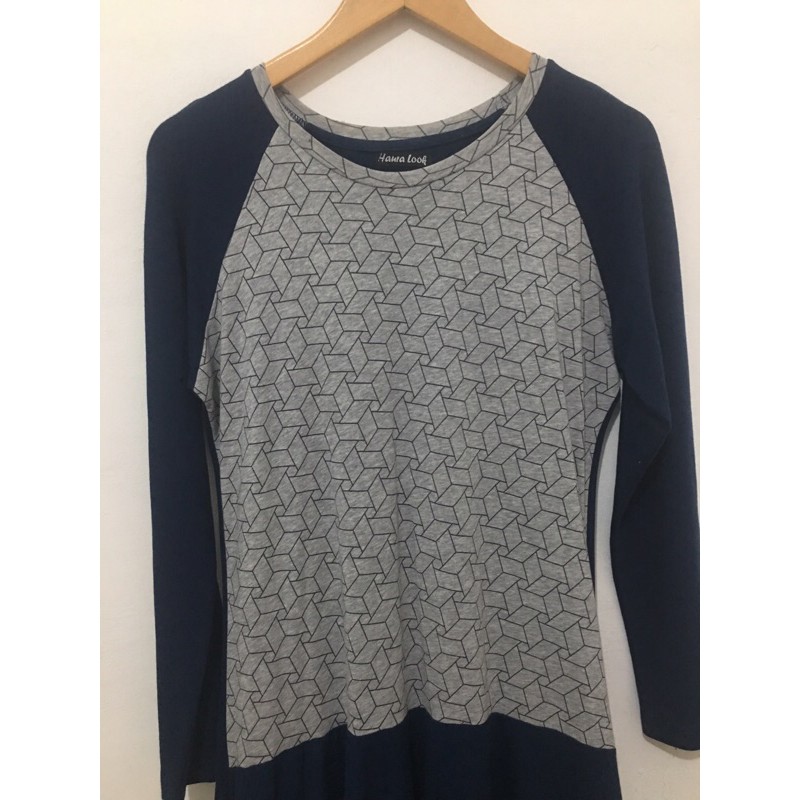 Baju tunik bahan kaos