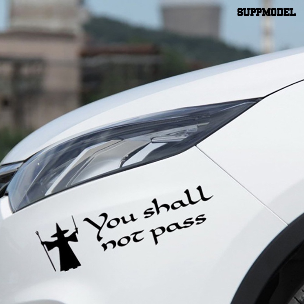 Stiker Tulisan You Shall Not Pass Untuk Dekorasi Mobiltruk