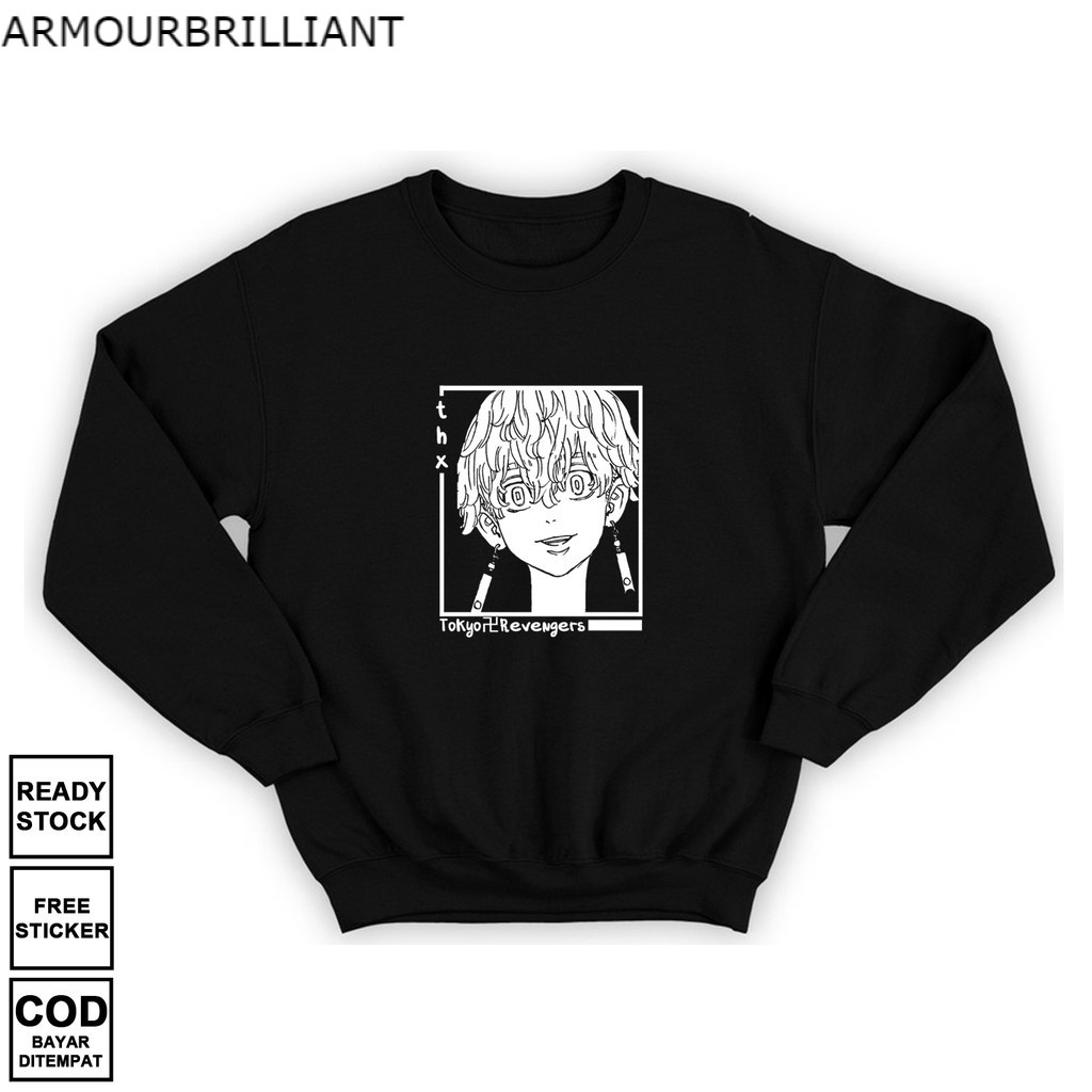 SWEATER CREWNECK TOKYO REVENGERS IZANA KUROKAWA COSPLAY BAJU JEPANG CULTURE ANIME MANGA TENJIKU TM