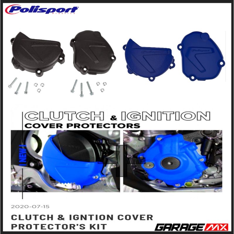 ENGINE PROTECTOR YZ125 250 POLISPORT . COVER MESIN YZ