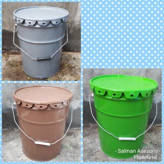Ember kaleng cat 25kg Shopee Indonesia Ember kaleng cat 25kg Shopee Indonesia
