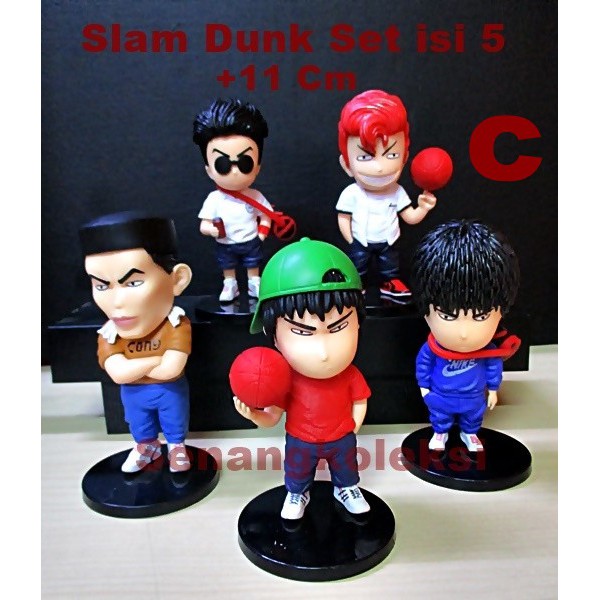 ACTION FIGURE MAINAN Slam Dunk Sakuragi Hanamichi Rukawa Kaede Akagi SET OF 5-Slam Dunk C