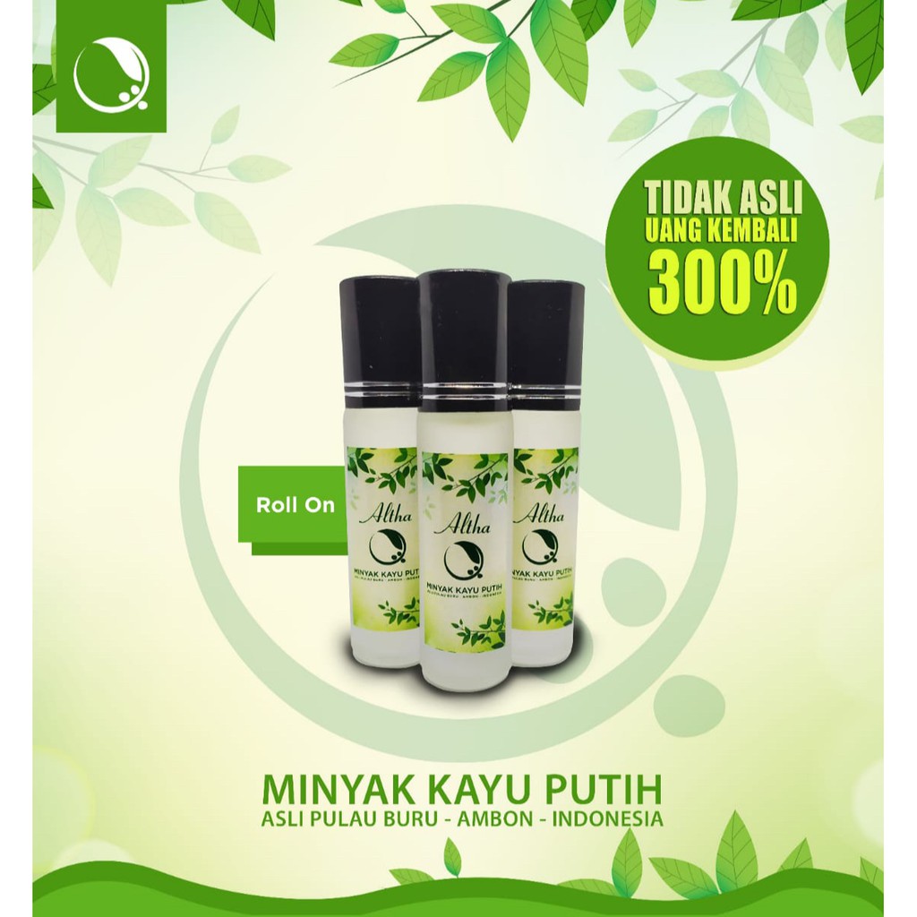 Minyak Kayu Putih Organik Altha Roll On Asli dari Pulau Buru Ambon