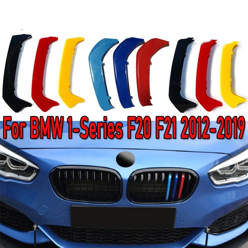 3 Pcs Strip Klip Trim Grill Mobil Balap BMW F20 F21 1-Series 2012-2014 2015-2019 M Power Bahan ABS