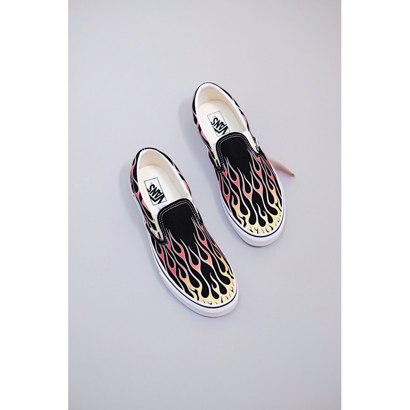 Vans Slip On "Flame" Mash Up Black - 100% ORIGINAL / AUTHORIZED ITEMS