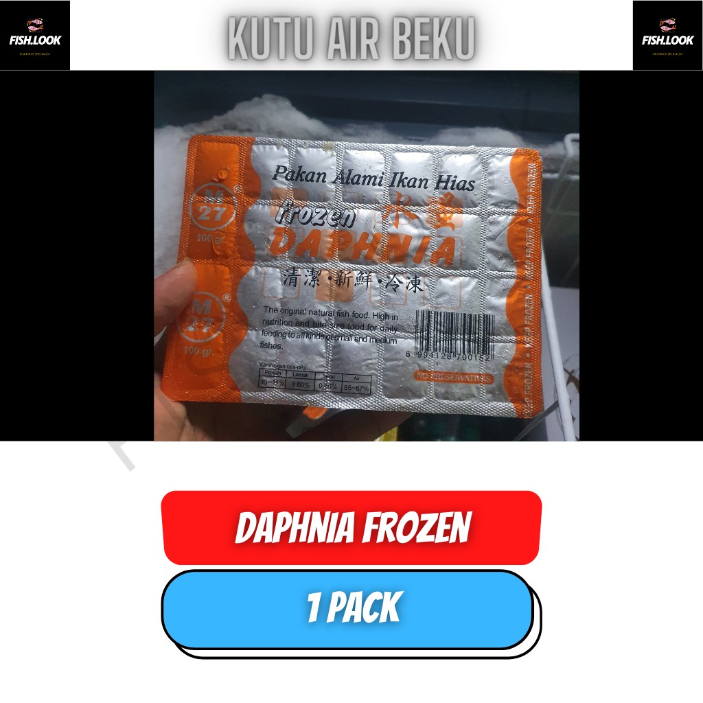 Kutu Air Beku - Frozen Daphnia GOSEND / GRAB ONLY