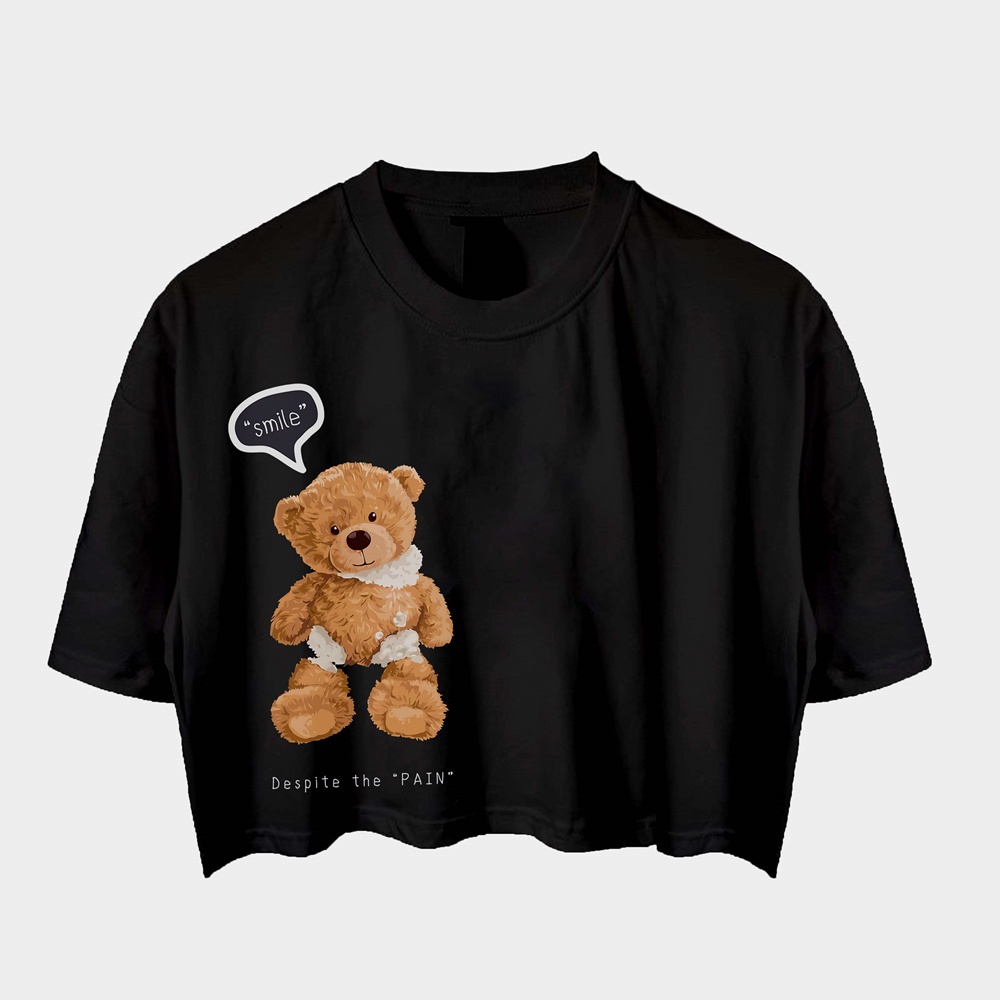 Crop Top Oversize Kaos Crop Oversize Kaos Crop Wanita Kaos Crop Top Kaos Crop Top Oversize Baju Kaos