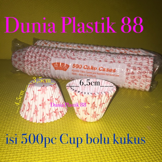 

500pc paper baking CUP cetakan cake cases kertas untuk cake kue BOLU KUKUS klassi