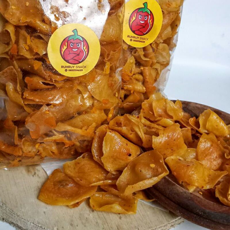 

KERIPIK RUHRUY/SNACK PEDAS/JAJANAN PEDAS/CEMILAN 1000gr